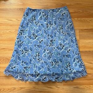 Vintage Star City Clothing Co. midi blue floral skirt